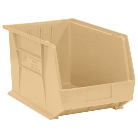 Bsc Preferred 18 x 11 x 10'' Ivory Plastic Stack & Hang Bin Boxes, 4PK BUY00013999